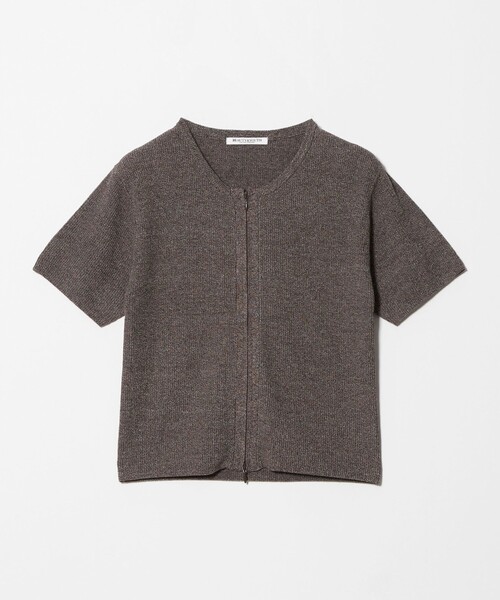 BEAUTY&YOUTH UNITED ARROWS(ビューティーアンドユースユナイテッドアローズ)の「コットン ジップ クルーネック カーディガン ウォッシャブル(カーディガン/ボレロ・レディース・ダークブラウン/ダークグレー/オフホワイト・FREE)」の18枚目の写真