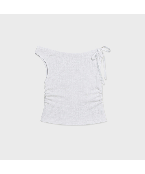 INEE(イニ)の「リンクルトップ - ホワイト、クリーム、ブラック(Tシャツ/カットソー・レディース・クリーム/ブラック/ホワイト・FREE)」の1枚目の写真