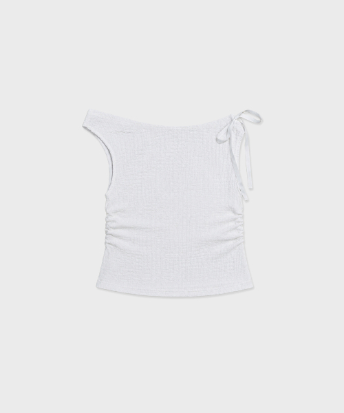 INEE(イニ)の「リンクルトップ - ホワイト、クリーム、ブラック(Tシャツ/カットソー・レディース・クリーム/ブラック/ホワイト・FREE)」の6枚目の写真