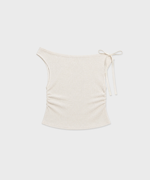 INEE(イニ)の「リンクルトップ - ホワイト、クリーム、ブラック(Tシャツ/カットソー・レディース・クリーム/ブラック/ホワイト・FREE)」の7枚目の写真