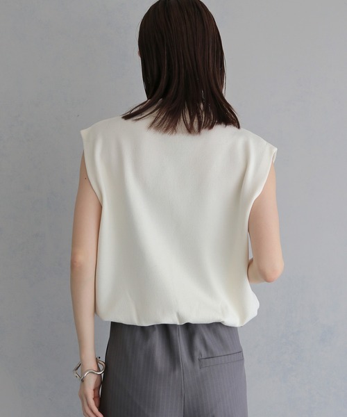 &g'aime(アンジェム)の「【&g'aime 】ハーフジップバルーンニット Half-Zip Balloon Knit Top(ニット/セーター・レディース・ブラック/ピンク/ブラウン/ホワイト・FREE)」の11枚目の写真