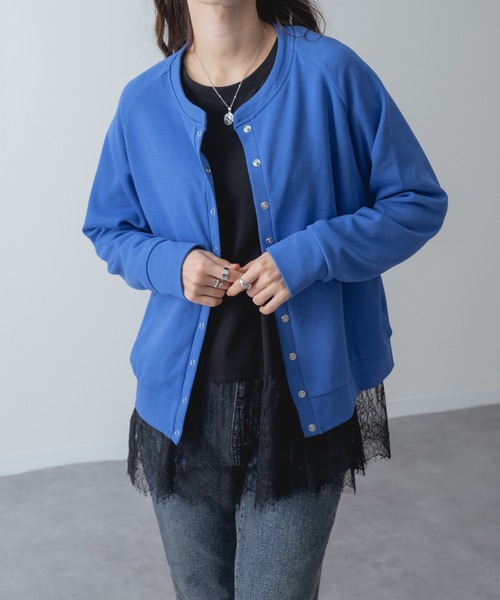 refinedworks(リファインドワークス)の「【refinedworks】1枚で レイヤード が完成! 裾レース ドッキング プルオーバー(Tシャツ/カットソー・レディース・ホワイト/ブラック・FREE)」の20枚目の写真