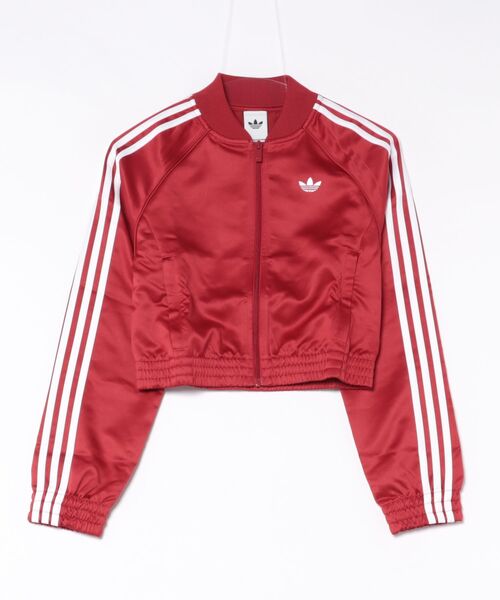 adidas(アディダス)の「ADIDAS ウェア アディダス W SATIN SST JACKET アウター KS9947 TEAMRED/WHITE(その他アウター・レディース・レッド・SMALL/MEDIUM/LARGE/X-LARGE)」の1枚目の写真