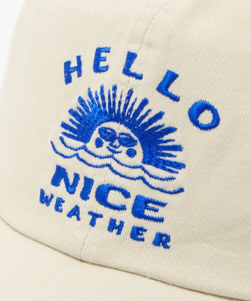 NICE WEATHER(ナイスウェザー)の「【別注】<HELLO SUNRISE> ロゴ ベースボールキャップ(キャップ・メンズ・ベージュ/ライトピンク/ダークグレー・FREE)」の12枚目の写真