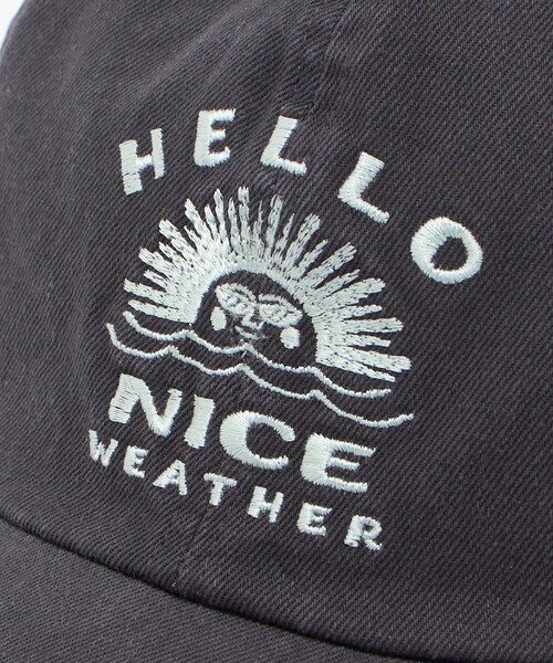 NICE WEATHER(ナイスウェザー)の「【別注】<HELLO SUNRISE> ロゴ ベースボールキャップ(キャップ・メンズ・ベージュ/ライトピンク/ダークグレー・FREE)」の19枚目の写真