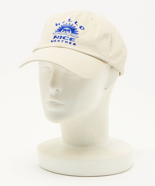 NICE WEATHER(ナイスウェザー)の「【別注】<HELLO SUNRISE> ロゴ ベースボールキャップ(キャップ・メンズ・ベージュ/ライトピンク/ダークグレー・FREE)」の22枚目の写真