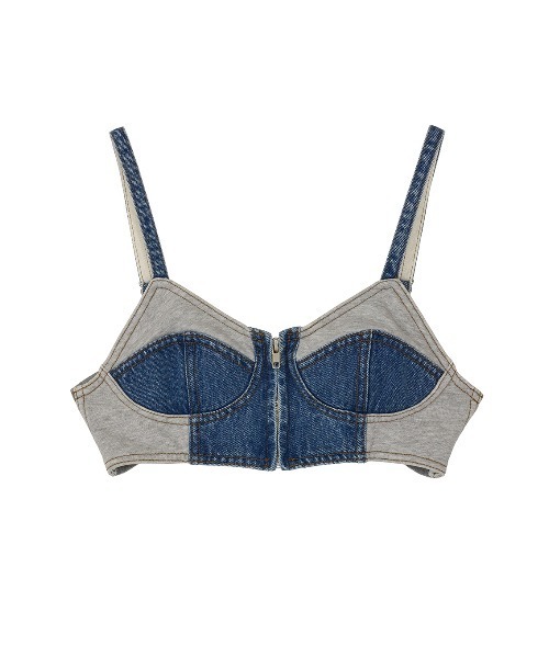 ELCHELE（エルチェレ）の「FRENCHTERRY DENIM BUSTIER（その他トップス・レディース・ブルー・FREE）」の11枚目の写真