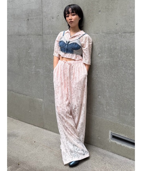 ELCHELE（エルチェレ）の「FRENCHTERRY DENIM BUSTIER（その他トップス・レディース・ブルー・FREE）」の15枚目の写真