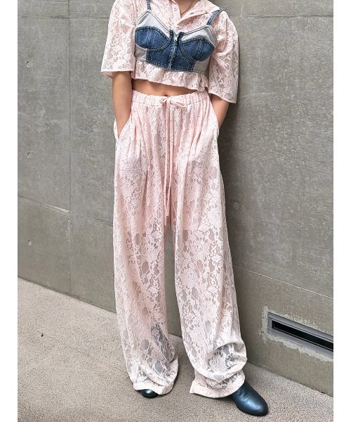 ELCHELE（エルチェレ）の「FRENCHTERRY DENIM BUSTIER（その他トップス・レディース・ブルー・FREE）」の16枚目の写真