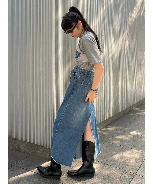 ELCHELE（エルチェレ）の「FRENCHTERRY DENIM BUSTIER（その他トップス・レディース・ブルー・FREE）」の7枚目の写真