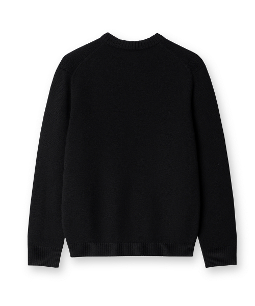 EDINBURGH CLUB（エディンバラクラブ）の「SHETLAND WOOL FISH KNIT [BLACK]（ニット/セーター・メンズ・ブラック・MEDIUM/LARGE/X-LARGE）」の2枚目の写真