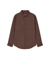 OCHERS（オーカーズ）の「チェックシャツ No.0005 ラストブリックレッド（シャツ/ブラウス）」
