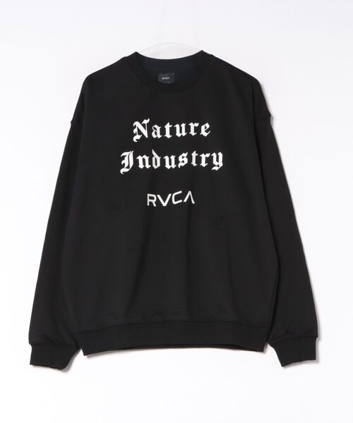 RVCA（ルーカ）の「RVCA/ルーカ NATURE INDUSTRY CR スウェット BG042016（スウェット・メンズ・ヘザーグレー/ブラック・L/S/M）」の2枚目の写真