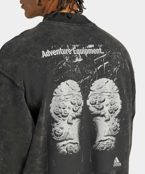 adidas(アディダス)の「adidas EQT グラフィック長袖Tシャツ / ロンT / アディダスオリジナルス adidas Originals(Tシャツ/カットソー・メンズ・ブラック・X-SMALL/X-LARGE/XX-LARGE/MEDIUM/LARGE/SMALL)」の4枚目の写真