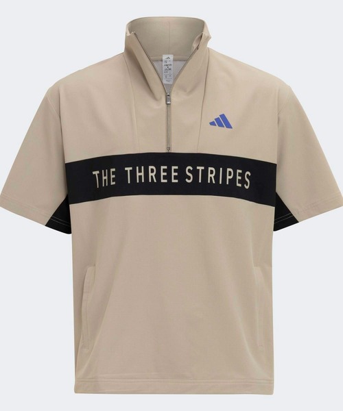 カラーブロック ハーフジップ 半袖ジャケット【adidas Golf/アディダス