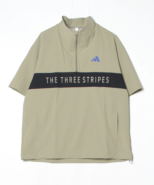 カラーブロック ハーフジップ 半袖ジャケット【adidas Golf/アディダス