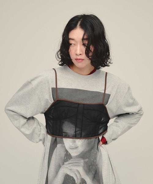 eL(エル)の「【eL】Tulle Bra Top/1066394(キャミソール・レディース・ホワイト/ブラック系その他・FREE)」の14枚目の写真