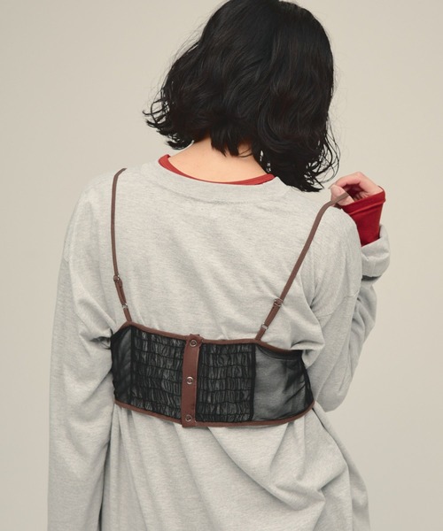 eL(エル)の「【eL】Tulle Bra Top/1066394(キャミソール・レディース・ホワイト/ブラック系その他・FREE)」の15枚目の写真
