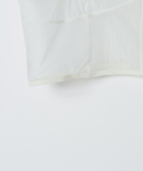 eL(エル)の「【eL】Tulle Bra Top/1066394(キャミソール・レディース・ホワイト/ブラック系その他・FREE)」の19枚目の写真