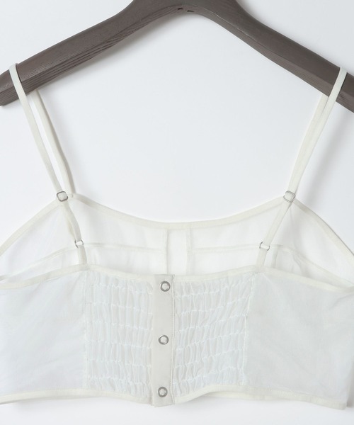 eL(エル)の「【eL】Tulle Bra Top/1066394(キャミソール・レディース・ホワイト/ブラック系その他・FREE)」の20枚目の写真