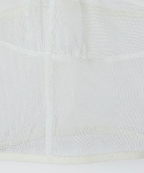 eL(エル)の「【eL】Tulle Bra Top/1066394(キャミソール・レディース・ホワイト/ブラック系その他・FREE)」の22枚目の写真