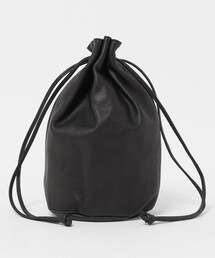 UNFINISHED LEATHER/アンフィニッシュドレザー 巾着ショルダーバッグ