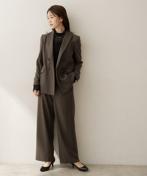 UNTITLED(アンタイトル)の「【重ね着レイヤード】レースハイネックトップス(Tシャツ/カットソー・レディース・ブラック/オフホワイト/ブラウン系その他・02/04/44/00/48)」の16枚目の写真