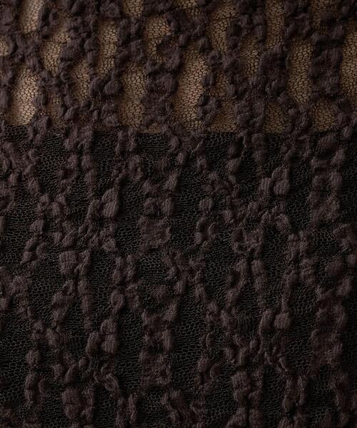 UNTITLED(アンタイトル)の「【重ね着レイヤード】レースハイネックトップス(Tシャツ/カットソー・レディース・ブラック/オフホワイト/ブラウン系その他・02/04/44/00/48)」の21枚目の写真