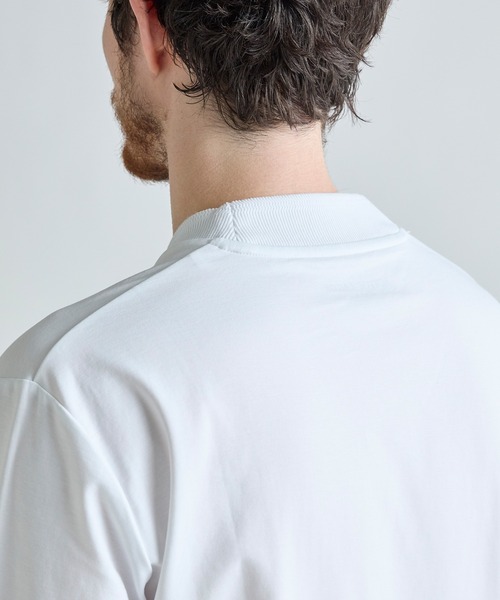 MEN'S BIGI（メンズビギ）の「アクティブテーラー シルケットスムース VネックロングTシャツ［シルケット加工/抗菌防臭/帯電防止］（Tシャツ/カットソー・メンズ・ホワイト/ブラック/グレー・01/02/03/04/05）」の6枚目の写真