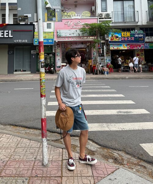 ROWDY（ラウディ）の「サーフフィーバー リラックスド クロップTシャツ_メランジ（Tシャツ/カットソー・メンズ・その他・MEDIUM/LARGE/X-LARGE）」の3枚目の写真