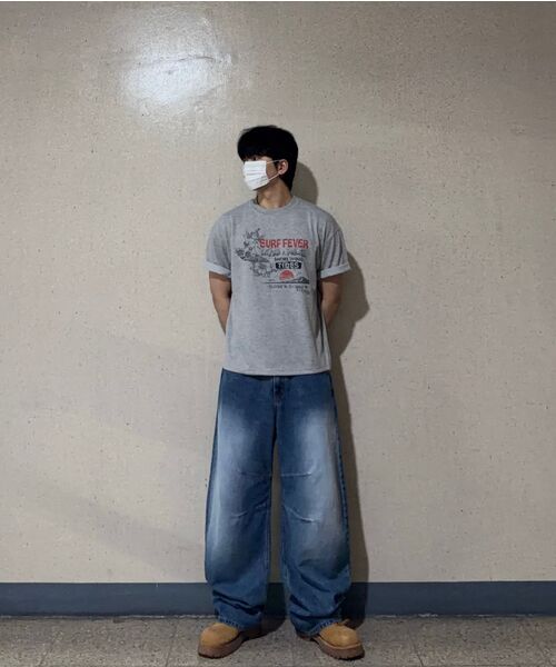 ROWDY（ラウディ）の「サーフフィーバー リラックスド クロップTシャツ_メランジ（Tシャツ/カットソー・メンズ・その他・MEDIUM/LARGE/X-LARGE）」の5枚目の写真