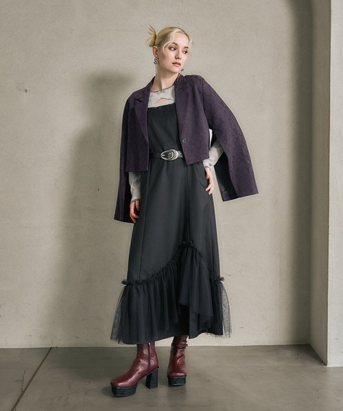 HARE（ハレ）の「ガラソールチャンキーブーツ(HARE)（ブーツ・レディース・ブラック/レッド/グレー・MEDIUM/LARGE/SMALL/X-LARGE）」の7枚目の写真