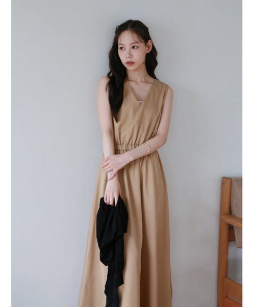 fifth(フィフス)の「バックリボンVネックノースリワンピース(ワンピース・レディース・ピンク/ベージュ/ブラック・M)」の22枚目の写真