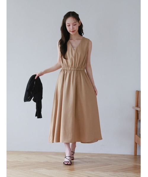 fifth(フィフス)の「バックリボンVネックノースリワンピース(ワンピース・レディース・ピンク/ベージュ/ブラック・M)」の19枚目の写真