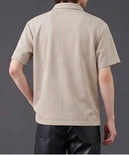 revertical(リバーティカル)の「ハーフジップ 半袖ポロシャツ(ポロシャツ・メンズ・ベージュ/ホワイト/ブラック・MEDIUM/LARGE)」の15枚目の写真