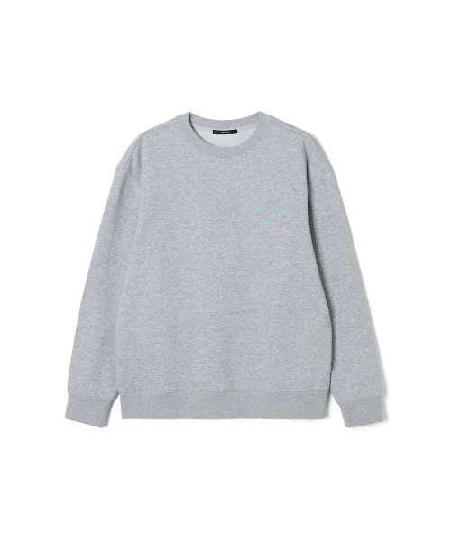 ADHOC(アドホック)の「男性 裏毛 ベーシック ワンポイント アートワーク スウェットシャツ (M-GREY) (HC2LTA1)(スウェット・メンズ・その他・100/95/105)」の1枚目の写真