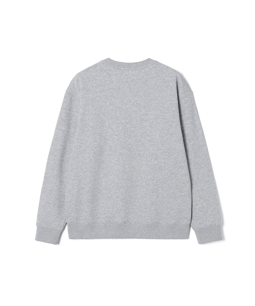 ADHOC(アドホック)の「男性 裏毛 ベーシック ワンポイント アートワーク スウェットシャツ (M-GREY) (HC2LTA1)(スウェット・メンズ・その他・100/95/105)」の2枚目の写真