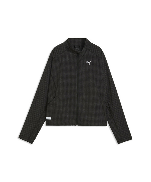 PUMA(プーマ)の「PUMA プーマ ウィメンズ ランニング ブライトストライド WINDCELL ジャケット(ブルゾン・レディース・ブラック/オフホワイト・MEDIUM/LARGE/X-LARGE/SMALL)」の3枚目の写真