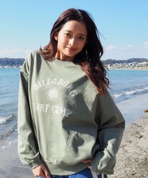 BILLABONG ウィメンズ SURF CAMP HERITAGE CREW トレーナー 【2026年秋冬モデル】/ビラボンショート丈スウェット(セットアップ可能)