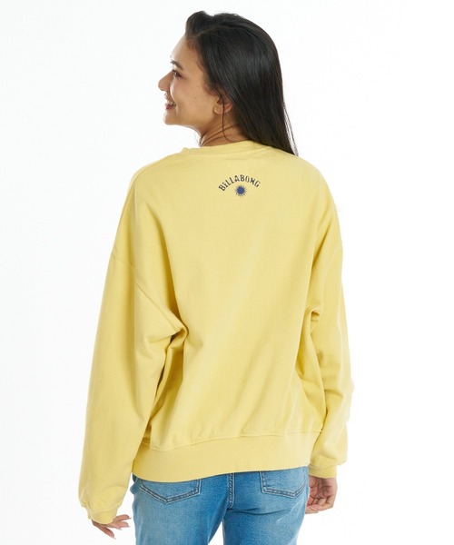 BILLABONG（ビラボン）の「BILLABONG ウィメンズ SURF CAMP HERITAGE CREW トレーナー 【2026年秋冬モデル】/ビラボンショート丈スウェット(セットアップ可能)（スウェット・レディース・ブルー系その他/エメラルド/イエロー系その他・LARGE/MEDIUM）」の16枚目の写真