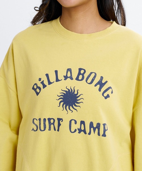 BILLABONG（ビラボン）の「BILLABONG ウィメンズ SURF CAMP HERITAGE CREW トレーナー 【2026年秋冬モデル】/ビラボンショート丈スウェット(セットアップ可能)（スウェット・レディース・ブルー系その他/エメラルド/イエロー系その他・LARGE/MEDIUM）」の17枚目の写真