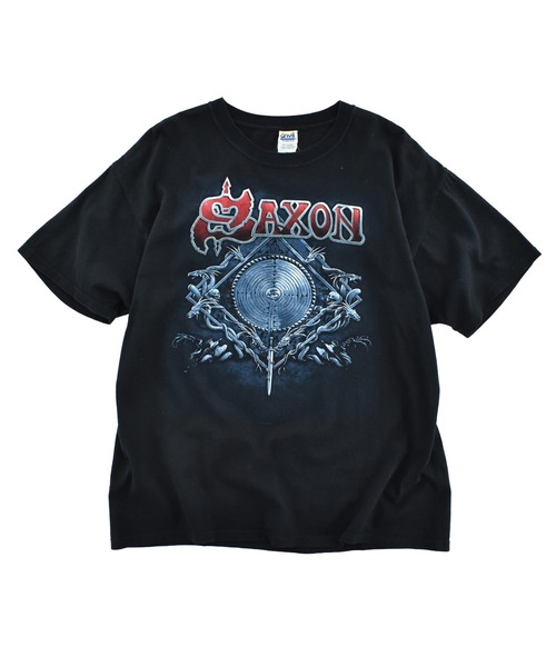ANVIL(アンヴィル)の「【USED】SAXON “TOUR 2009” バンドTシャツ(Tシャツ/カットソー・メンズ・ブラック・X-LARGE)」の1枚目の写真