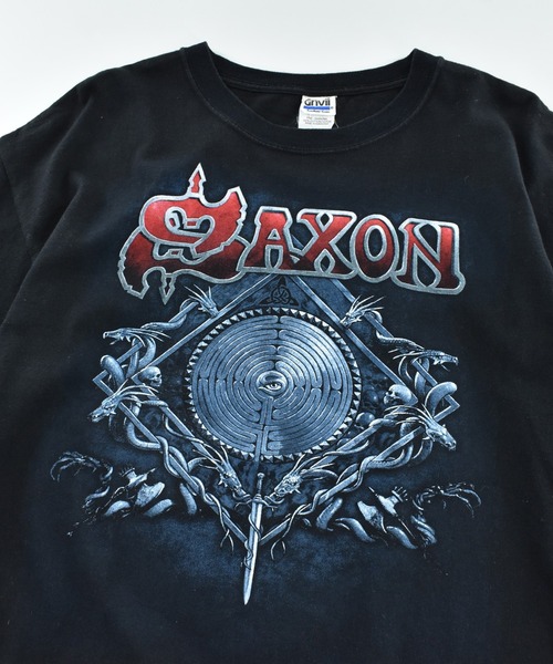 ANVIL(アンヴィル)の「【USED】SAXON “TOUR 2009” バンドTシャツ(Tシャツ/カットソー・メンズ・ブラック・X-LARGE)」の2枚目の写真