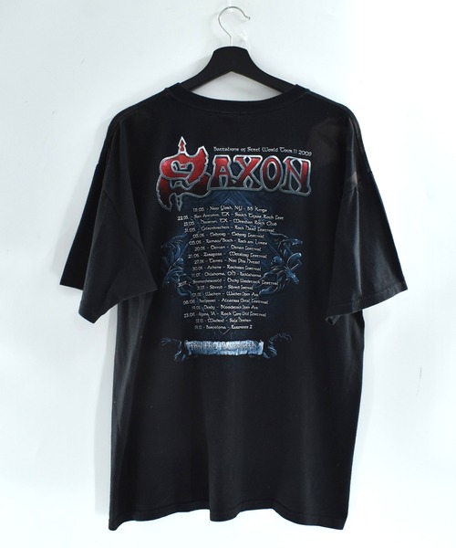 ANVIL(アンヴィル)の「【USED】SAXON “TOUR 2009” バンドTシャツ(Tシャツ/カットソー・メンズ・ブラック・X-LARGE)」の5枚目の写真