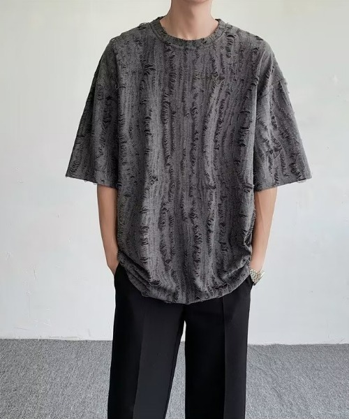 REBALANCE（リバランス）の「メンズ ダメージTシャツ（Tシャツ/カットソー・メンズ・A/B/C/D・X-LARGE/MEDIUM/LARGE）」の4枚目の写真