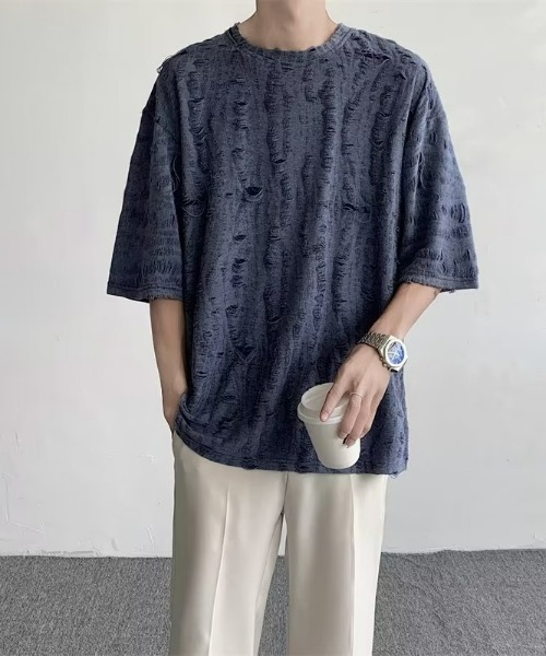 REBALANCE（リバランス）の「メンズ ダメージTシャツ（Tシャツ/カットソー・メンズ・A/B/C/D・X-LARGE/MEDIUM/LARGE）」の5枚目の写真