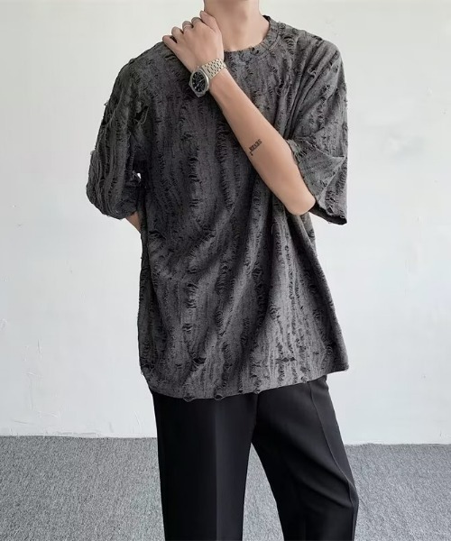 REBALANCE（リバランス）の「メンズ ダメージTシャツ（Tシャツ/カットソー・メンズ・A/B/C/D・X-LARGE/MEDIUM/LARGE）」の6枚目の写真