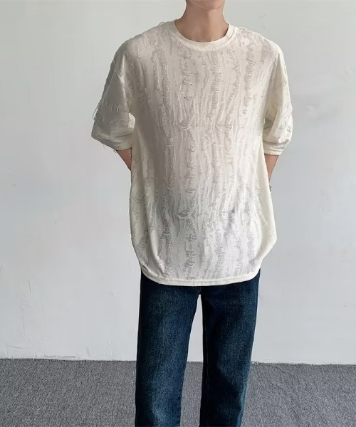 REBALANCE（リバランス）の「メンズ ダメージTシャツ（Tシャツ/カットソー・メンズ・A/B/C/D・X-LARGE/MEDIUM/LARGE）」の7枚目の写真