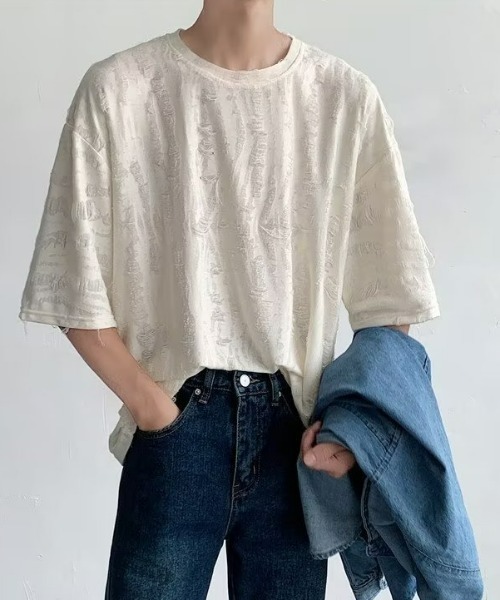 REBALANCE（リバランス）の「メンズ ダメージTシャツ（Tシャツ/カットソー・メンズ・A/B/C/D・X-LARGE/MEDIUM/LARGE）」の13枚目の写真