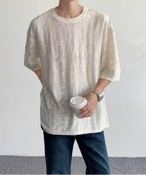 REBALANCE（リバランス）の「メンズ ダメージTシャツ（Tシャツ/カットソー・メンズ・A/B/C/D・X-LARGE/MEDIUM/LARGE）」の16枚目の写真